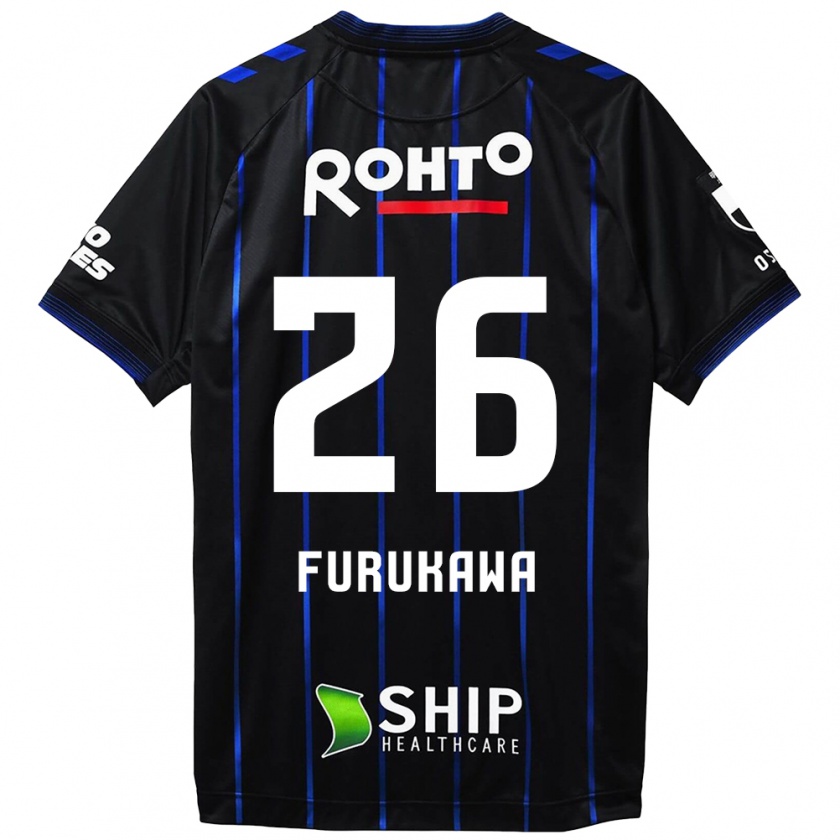 Kandiny Niño Camiseta Kanta Furukawa #26 Azul Negro 1ª Equipación 2024/25 La Camisa