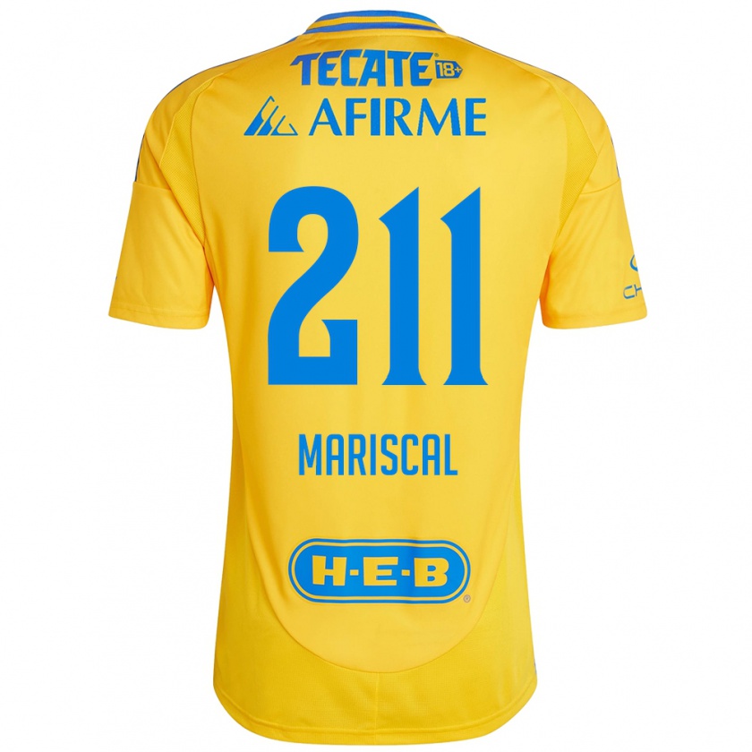 Kandiny Niño Camiseta Kevin Mariscal #211 Oro Amarillo 1ª Equipación 2024/25 La Camisa