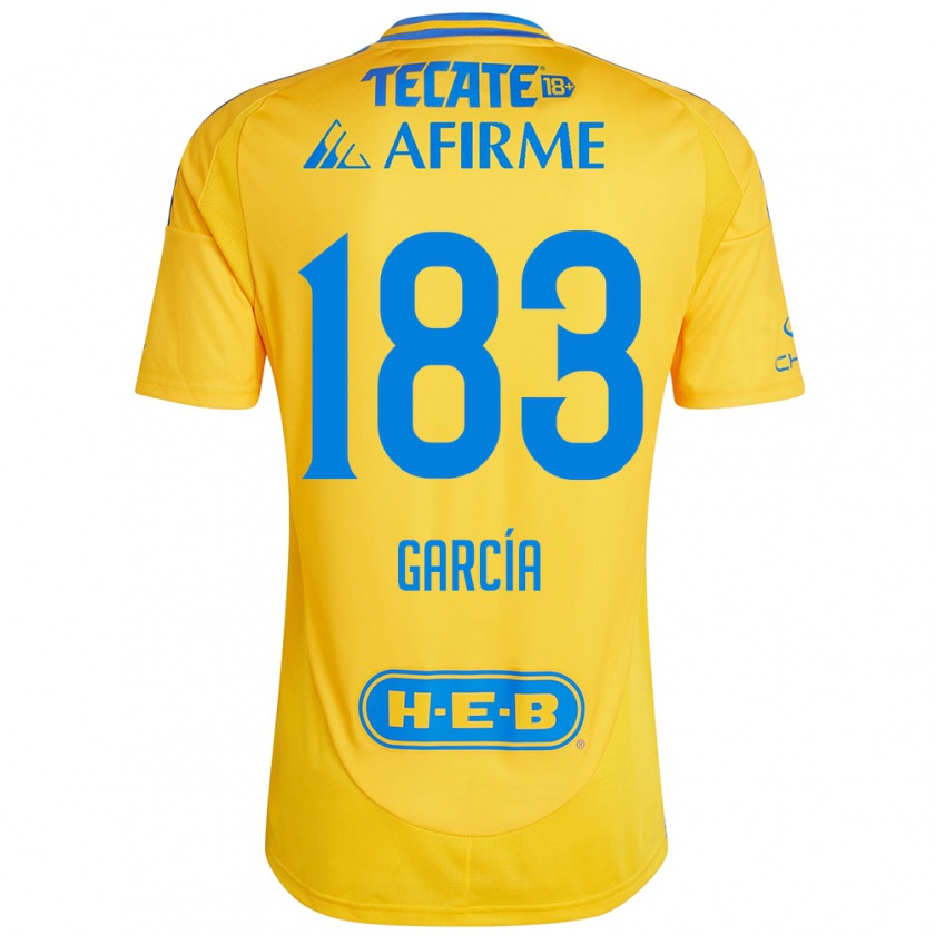 Kandiny Bambino Maglia Zahir García #183 Oro Giallo Kit Gara Home 2024/25 Maglietta