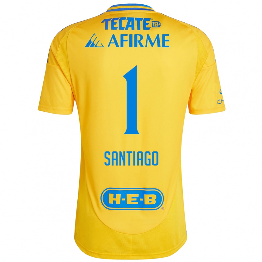 Kandiny Bambino Maglia Cecilia Santiago #1 Oro Giallo Kit Gara Home 2024/25 Maglietta