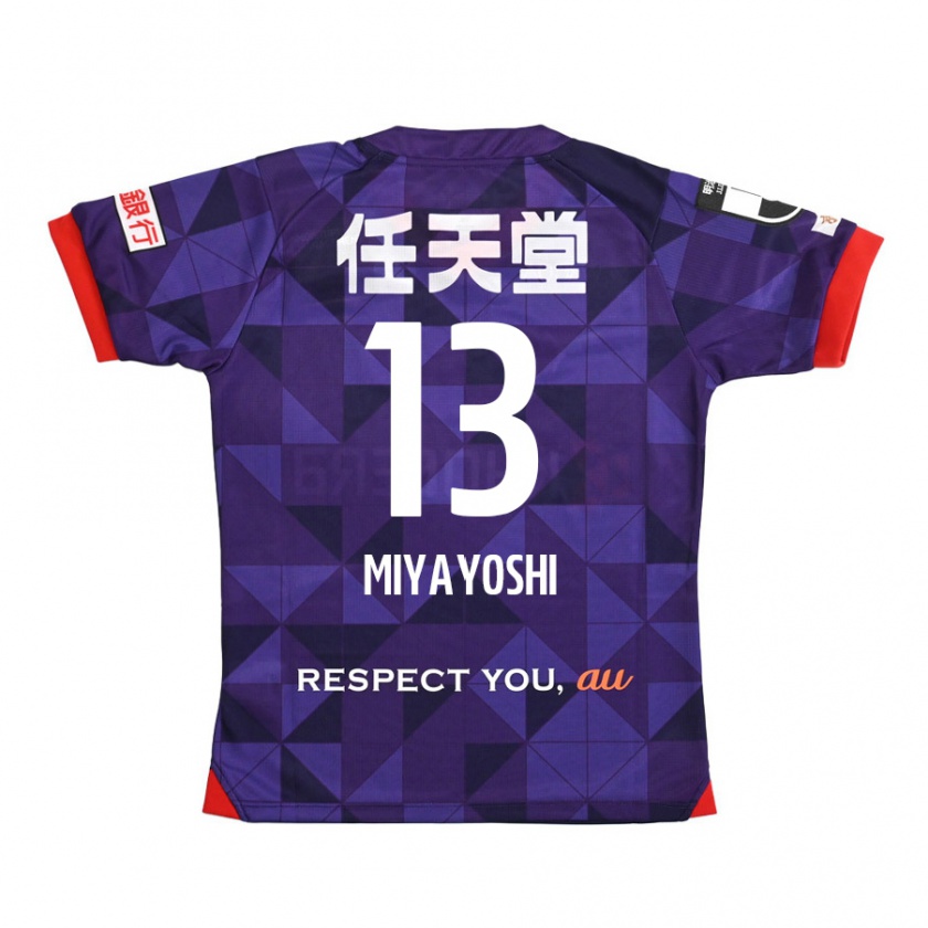 Kandiny Kinderen Takumi Miyayoshi #13 Paars Wit Thuisshirt Thuistenue 2024/25 T-Shirt België