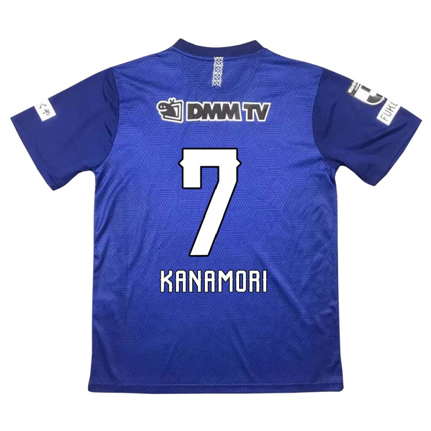 Kandiny Kinderen Takeshi Kanamori #7 Donkerblauw Thuisshirt Thuistenue 2024/25 T-Shirt