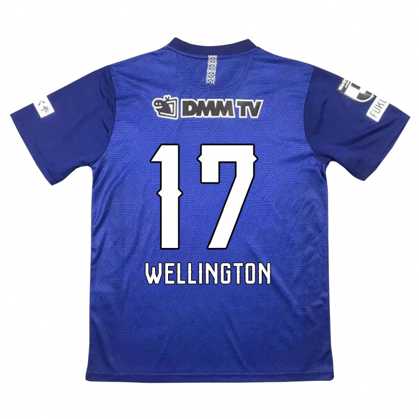 Kandiny Kinderen Wellington #17 Donkerblauw Thuisshirt Thuistenue 2024/25 T-Shirt