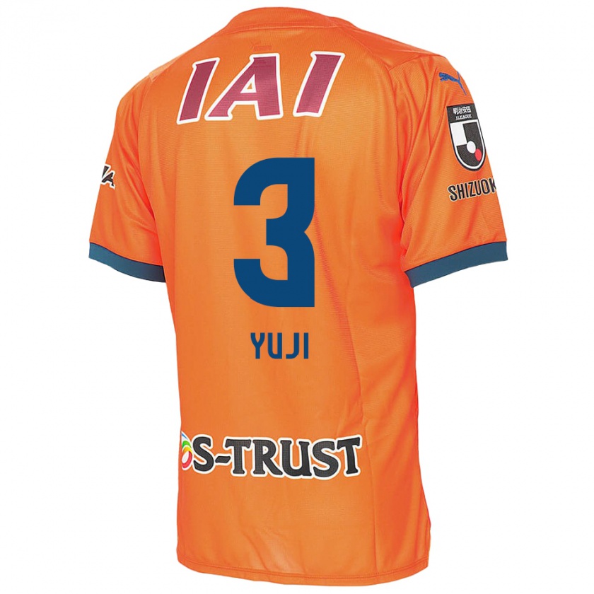 Kandiny Niño Camiseta Yuji Takahashi #3 Naranja Azul 1ª Equipación 2024/25 La Camisa México