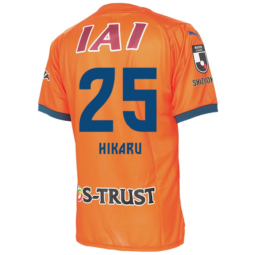 Kandiny Niño Camiseta Hikaru Naruoka #25 Naranja Azul 1ª Equipación 2024/25 La Camisa México