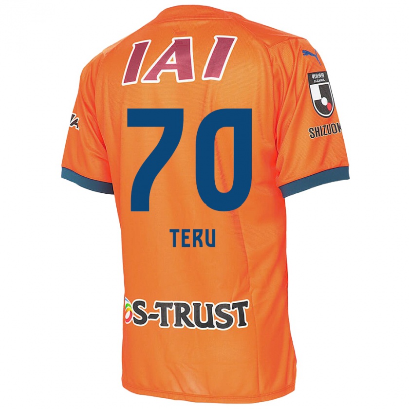 Kandiny Niño Camiseta Teruki Hara #70 Naranja Azul 1ª Equipación 2024/25 La Camisa México