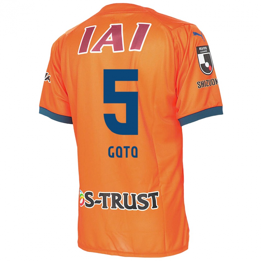 Kandiny Niño Camiseta Keita Goto #5 Naranja Azul 1ª Equipación 2024/25 La Camisa México