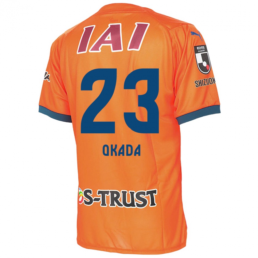 Kandiny Niño Camiseta Shu Okada #23 Naranja Azul 1ª Equipación 2024/25 La Camisa México