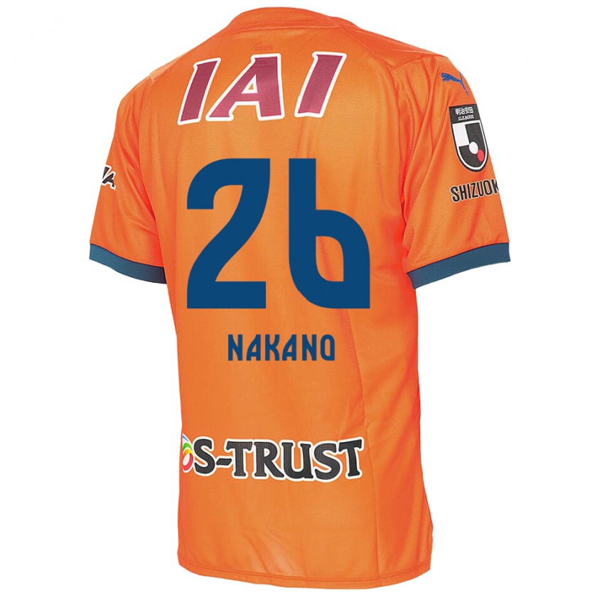 Kandiny Kinderen Takeru Nakano #26 Oranje Blauw Thuisshirt Thuistenue 2024/25 T-Shirt