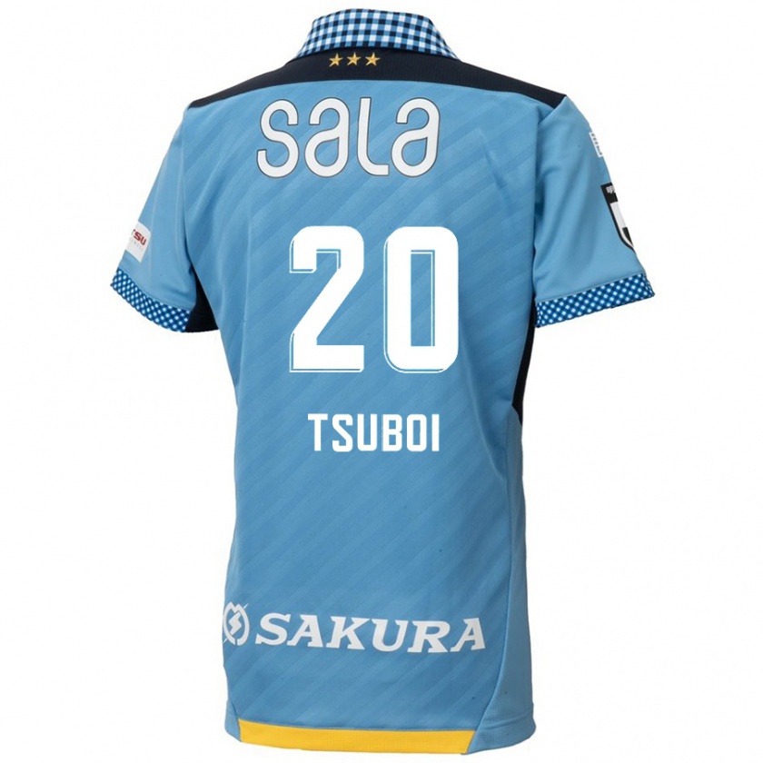 Kandiny Niño Camiseta Yuya Tsuboi #20 Azul Negro 1ª Equipación 2024/25 La Camisa