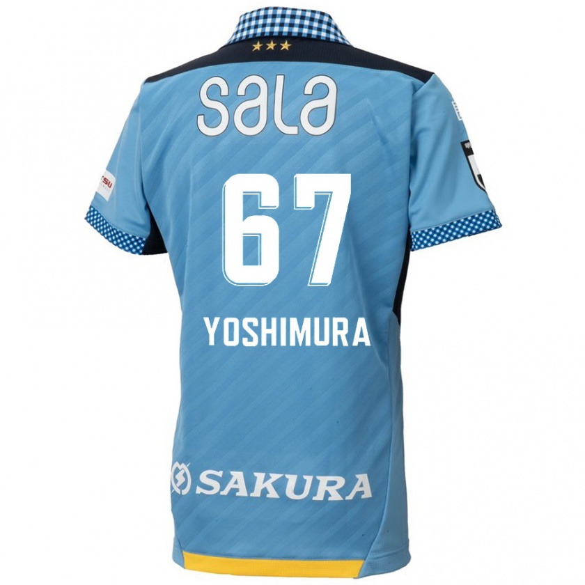 Kandiny Kinder Ryusei Yoshimura #67 Blau Schwarz Heimtrikot Trikot 2024/25 T-Shirt Österreich