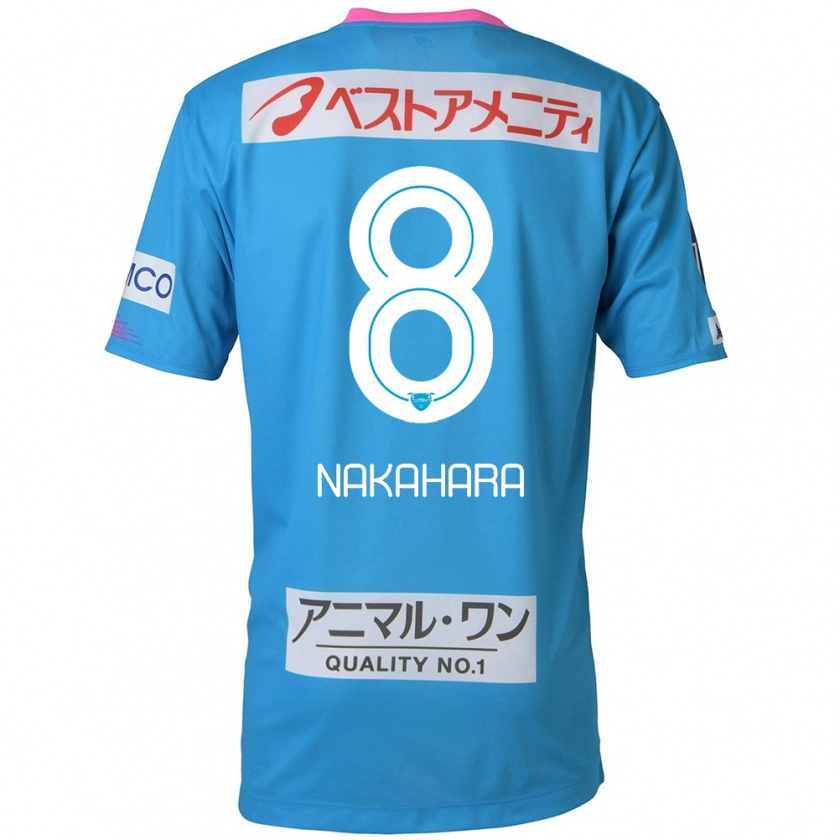 Kandiny Kinderen Hikaru Nakahara #8 Blauw Roze Thuisshirt Thuistenue 2024/25 T-Shirt België