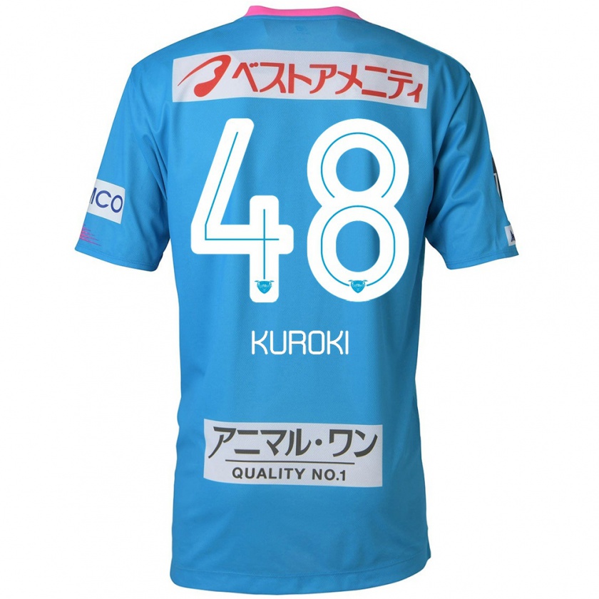 Kandiny Kinderen Yuya Kuroki #48 Blauw Roze Thuisshirt Thuistenue 2024/25 T-Shirt België