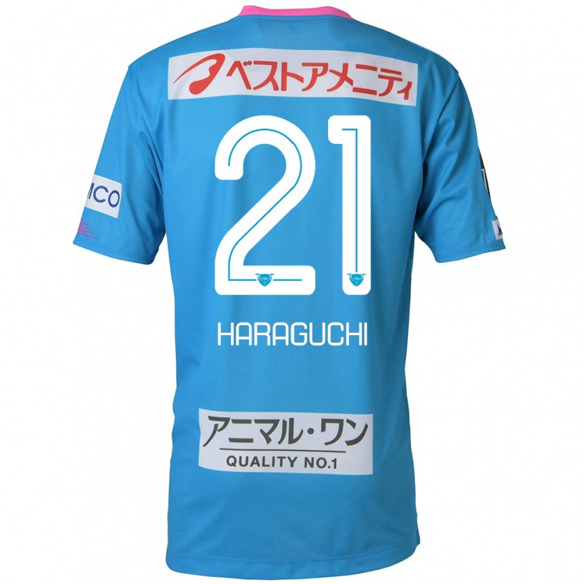 Kandiny Kinderen Konosuke Haraguchi #21 Blauw Roze Thuisshirt Thuistenue 2024/25 T-Shirt België