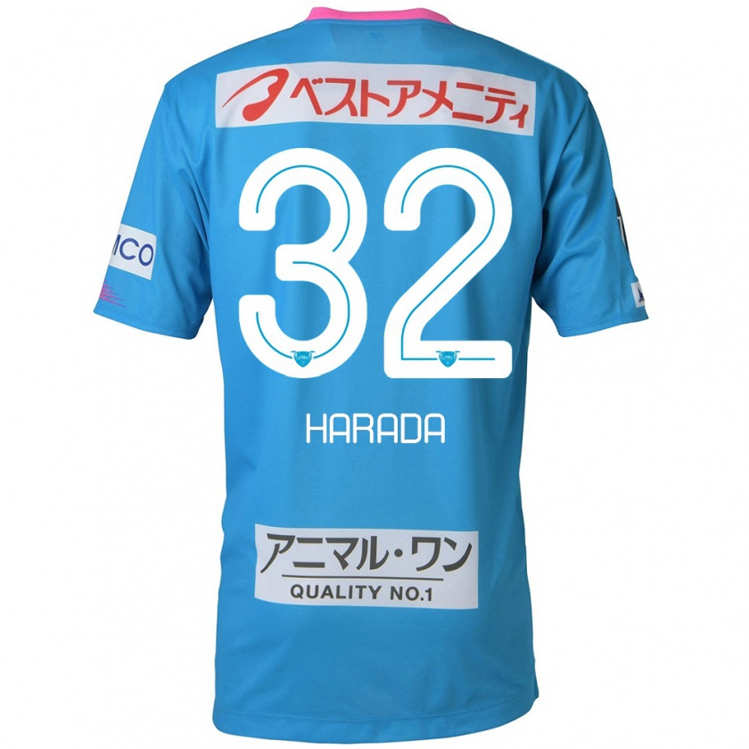 Kandiny Kinderen Rentaro Harada #32 Blauw Roze Thuisshirt Thuistenue 2024/25 T-Shirt