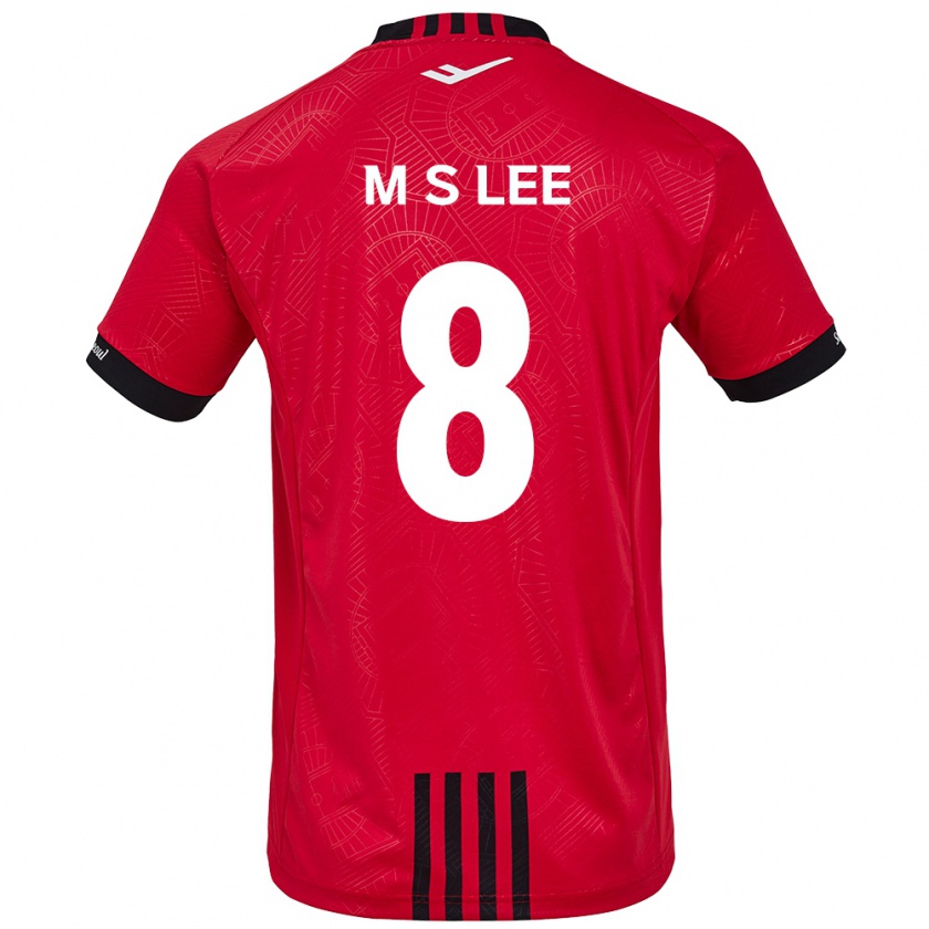 Kandiny Kinderen Seung-Mo Lee #8 Rood Zwart Thuisshirt Thuistenue 2024/25 T-Shirt België