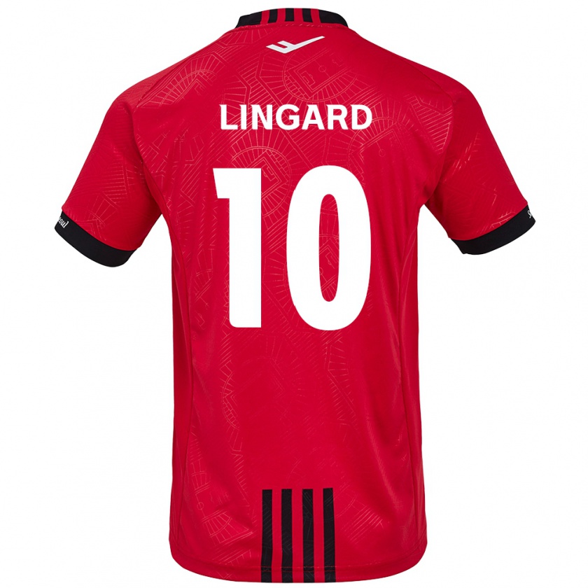 Kandiny Kinderen Jesse Lingard #10 Rood Zwart Thuisshirt Thuistenue 2024/25 T-Shirt België