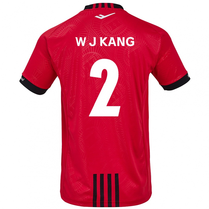 Kandiny Kinderen Jae-Won Kang #2 Rood Zwart Thuisshirt Thuistenue 2024/25 T-Shirt