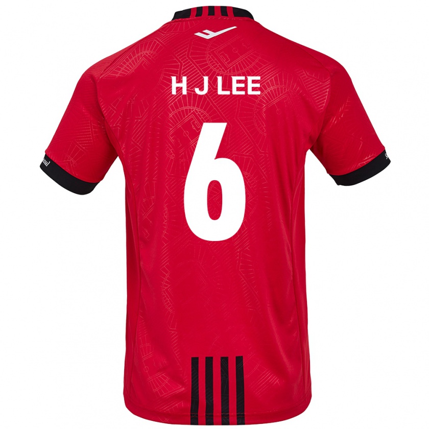 Kandiny Kinderen Ju-Hwan Lee #6 Rood Zwart Thuisshirt Thuistenue 2024/25 T-Shirt