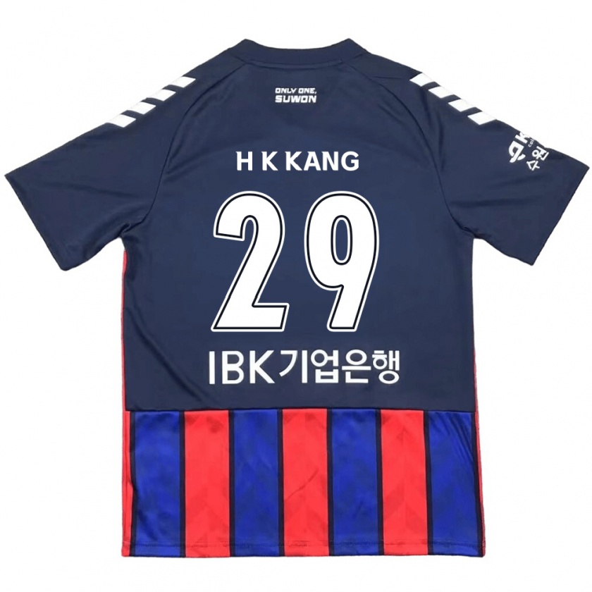 Kandiny Kinderen Kyo-Hun Kang #29 Blauw Rood Thuisshirt Thuistenue 2024/25 T-Shirt België