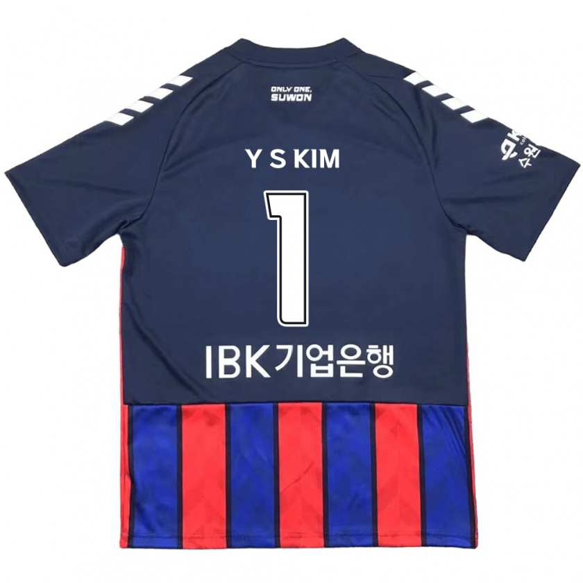 Kandiny Kinderen Seong-Yoon Kim #1 Blauw Rood Thuisshirt Thuistenue 2024/25 T-Shirt