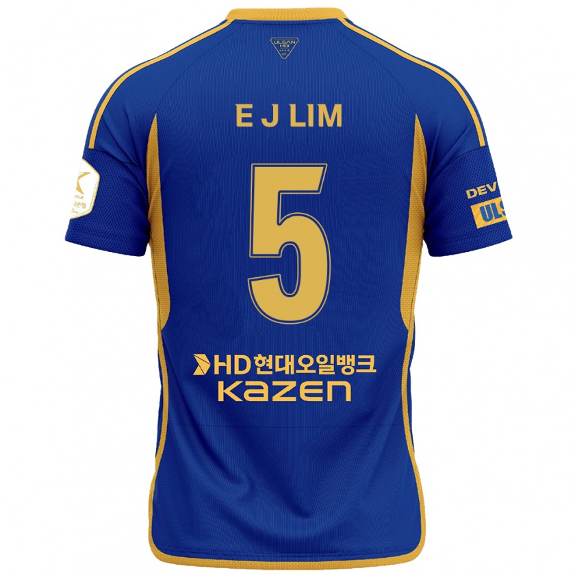 Kandiny Kinderen Jong-Eun Lim #5 Blauw Geel Thuisshirt Thuistenue 2024/25 T-Shirt