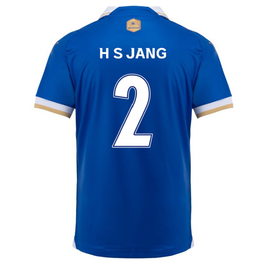 Kandiny Kinderen Seok-Hwan Jang #2 Blauw Wit Thuisshirt Thuistenue 2024/25 T-Shirt