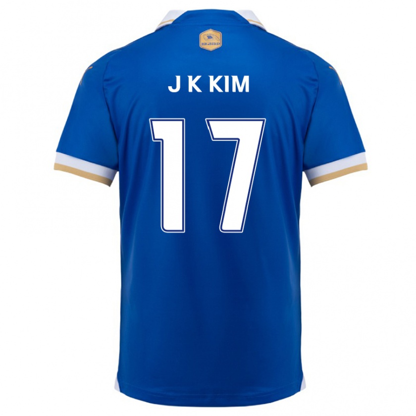 Kandiny Kinderen Kyeong-Jung Kim #17 Blauw Wit Thuisshirt Thuistenue 2024/25 T-Shirt