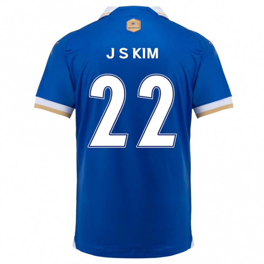 Kandiny Kinderen Sang-Jun Kim #22 Blauw Wit Thuisshirt Thuistenue 2024/25 T-Shirt België