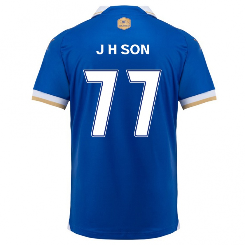 Kandiny Bambino Maglia Ho-Jun Son #77 Blu Bianco Kit Gara Home 2024/25 Maglietta