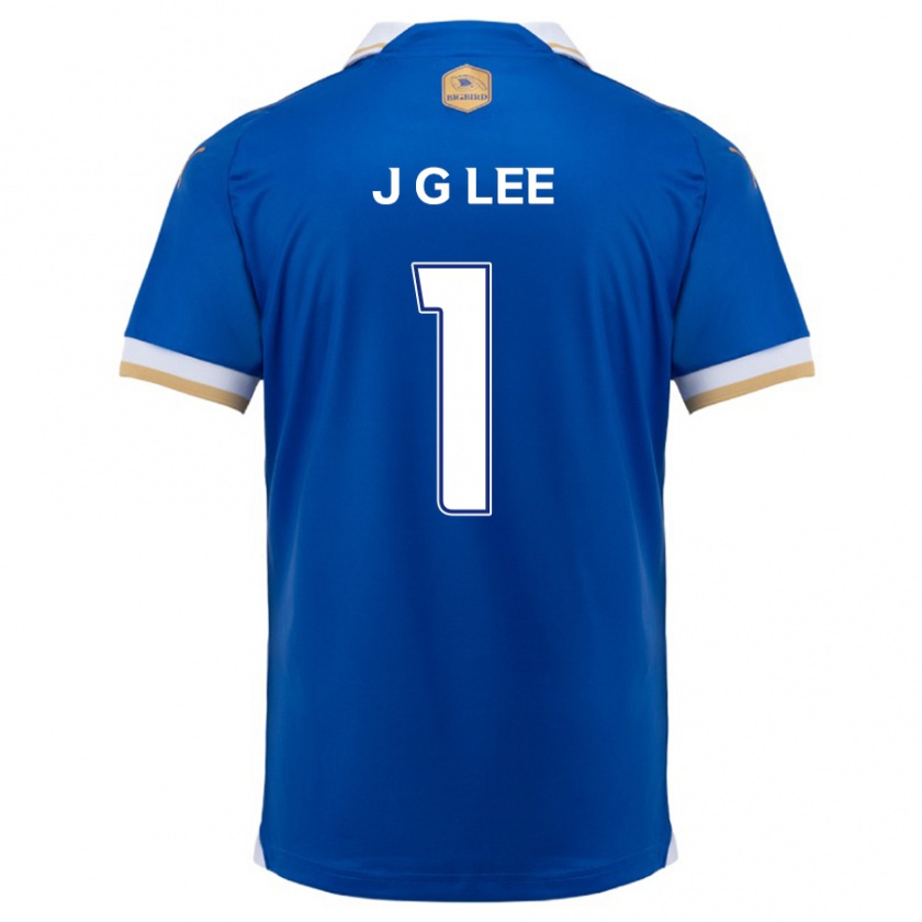 Kandiny Kinderen Gyeong-Jun Lee #1 Blauw Wit Thuisshirt Thuistenue 2024/25 T-Shirt