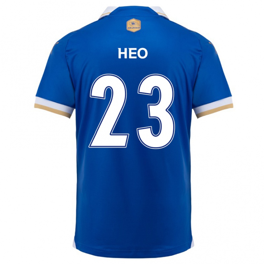 Kandiny Kinderen Hwan Heo #23 Blauw Wit Thuisshirt Thuistenue 2024/25 T-Shirt