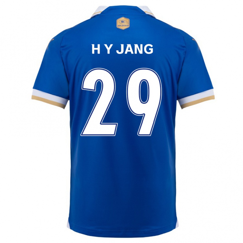 Kandiny Niño Camiseta Yo-Han Jang #29 Azul Blanco 1ª Equipación 2024/25 La Camisa