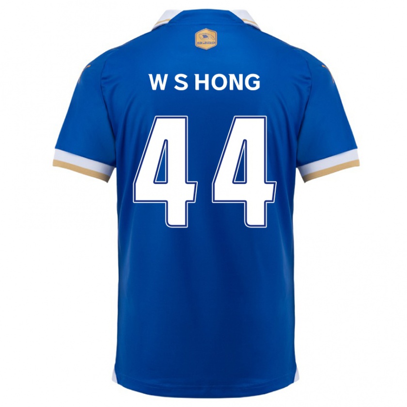 Kandiny Kinderen Sang-Won Hong #44 Blauw Wit Thuisshirt Thuistenue 2024/25 T-Shirt België