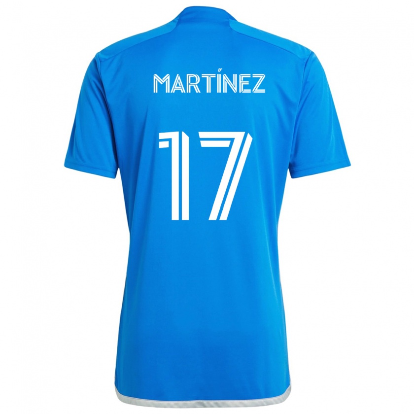 Kandiny Niño Camiseta Josef Martínez #17 Azul Blanco 1ª Equipación 2024/25 La Camisa