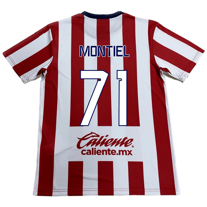 Kandiny Kinderen Erick Montiel #71 Rood Wit Thuisshirt Thuistenue 2024/25 T-Shirt België