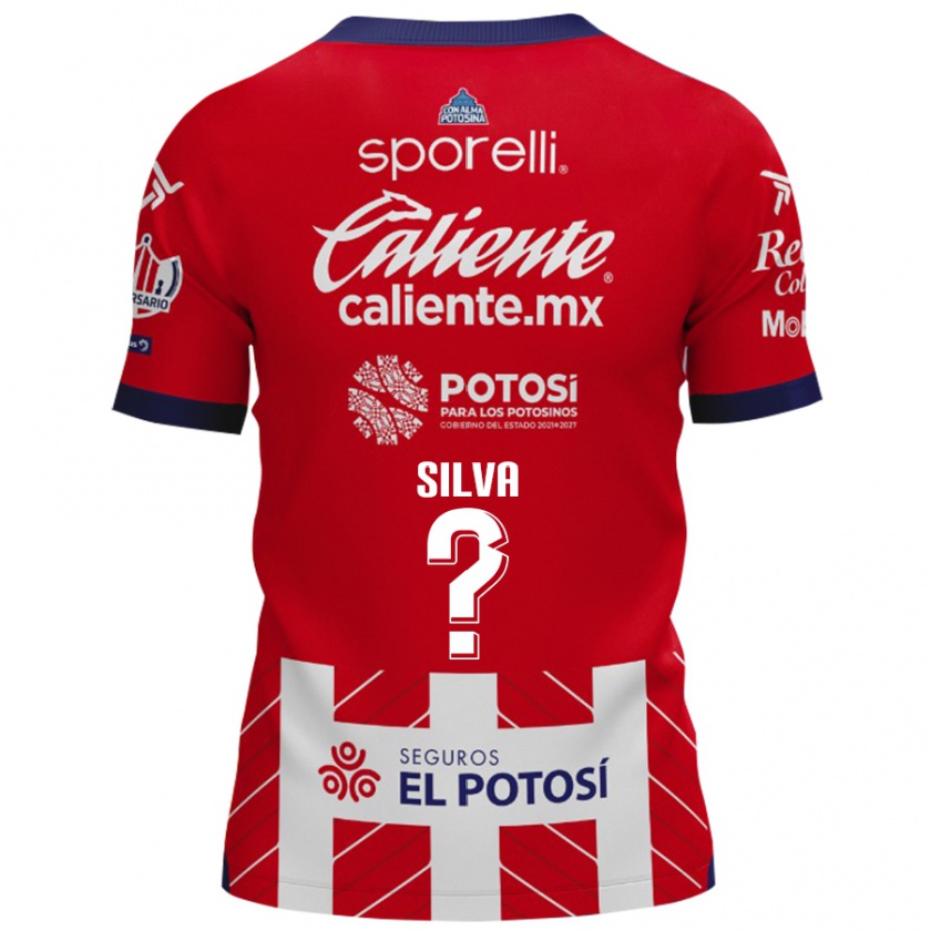 Kandiny Niño Camiseta Jordan Silva #0 Rojo Blanco 1ª Equipación 2024/25 La Camisa