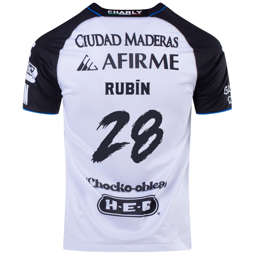 Kandiny Niño Camiseta Rubio Rubín #28 Azul Negro 1ª Equipación 2024/25 La Camisa