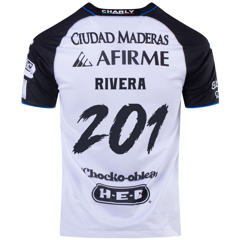 Kandiny Niño Camiseta Christian Rivera #201 Azul Negro 1ª Equipación 2024/25 La Camisa