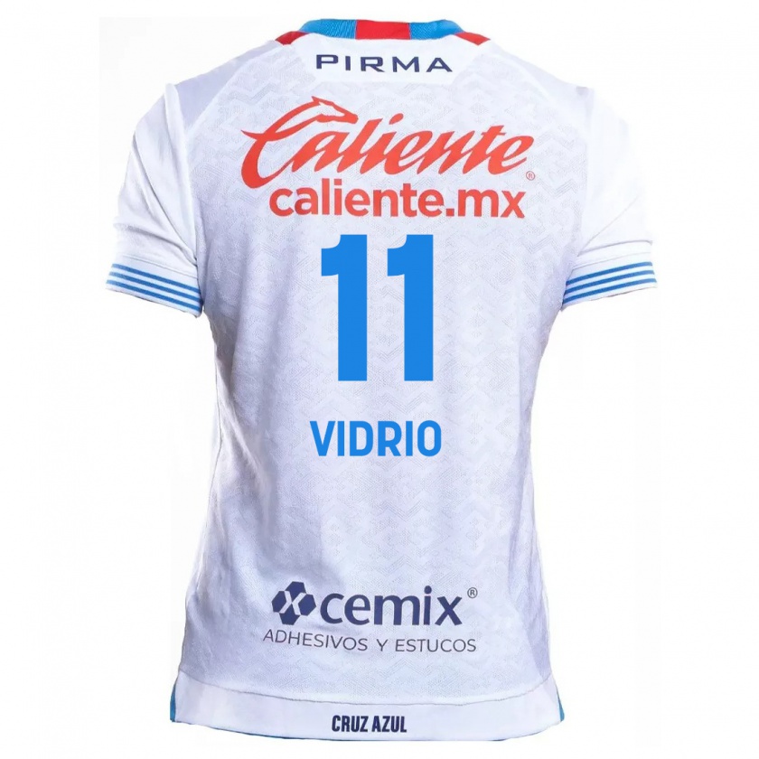 Kandiny Niño Camiseta Nailea Vidrio #11 Blanco Azul 2ª Equipación 2024/25 La Camisa