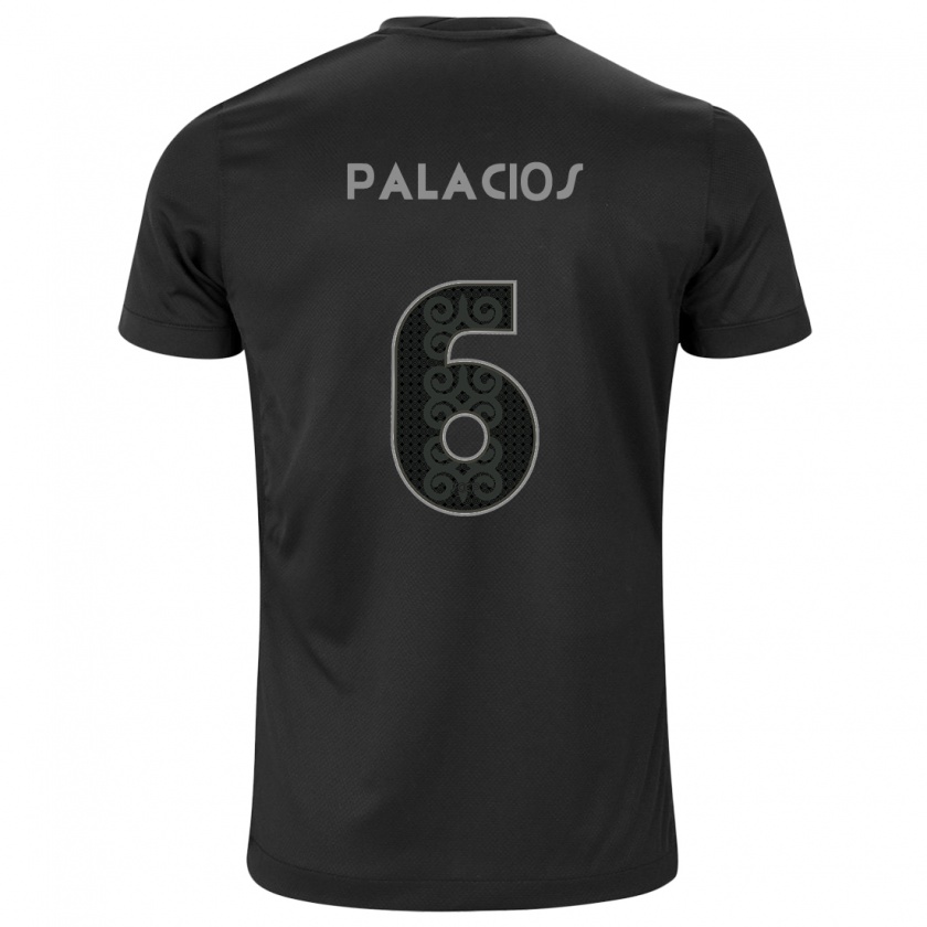 Kandiny Kinderen Diego Palacios #6 Zwart Uitshirt Uittenue 2024/25 T-Shirt