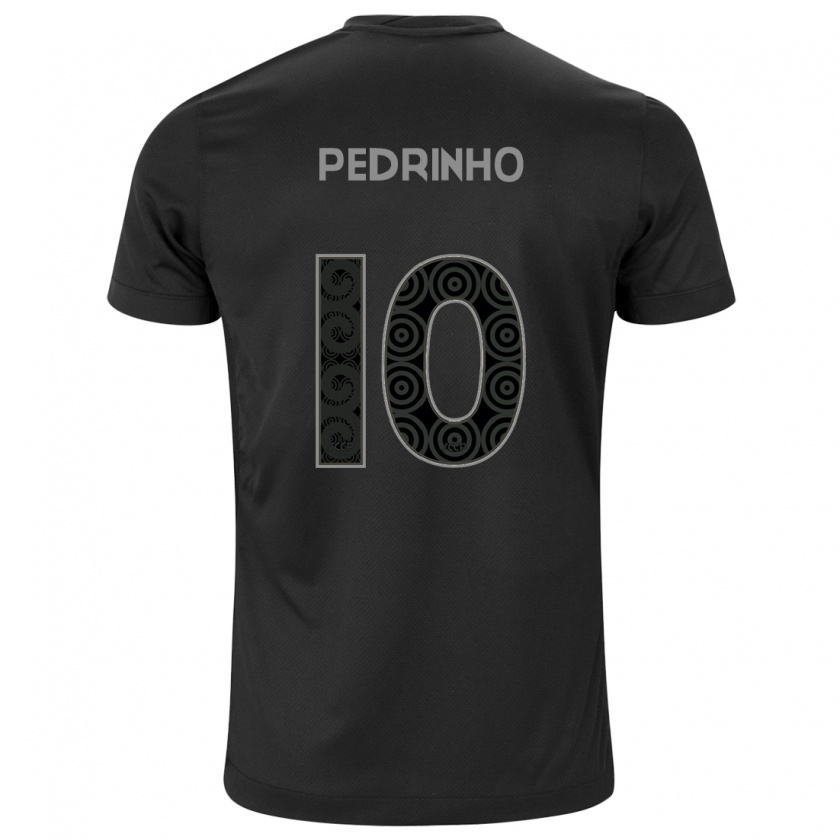 Kandiny Bambino Maglia Pedrinho #10 Nero Kit Gara Away 2024/25 Maglietta