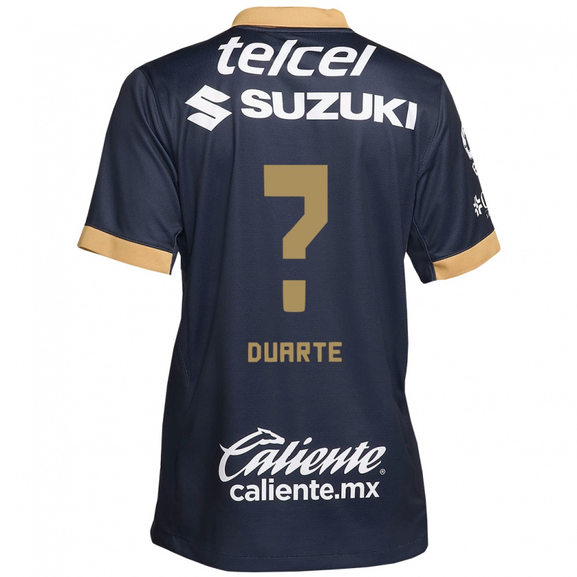 Kandiny Kinder Rubén Duarte #0 Obsidian Gold Weiß Auswärtstrikot Trikot 2024/25 T-Shirt Österreich