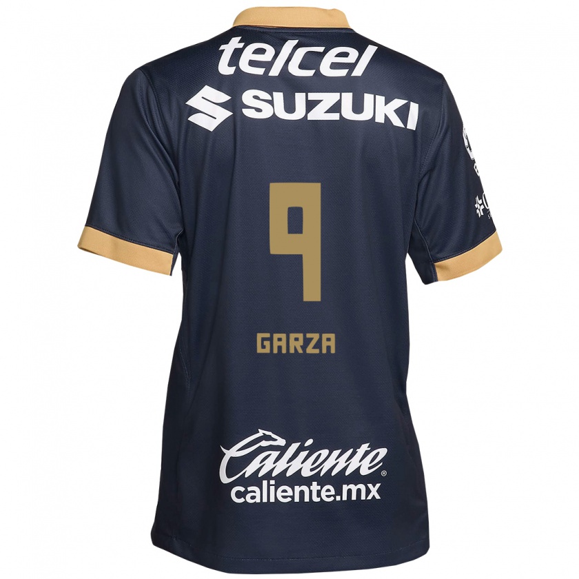 Kandiny Bambino Maglia Dinora Garza #9 Ossidiana Oro Bianco Kit Gara Away 2024/25 Maglietta