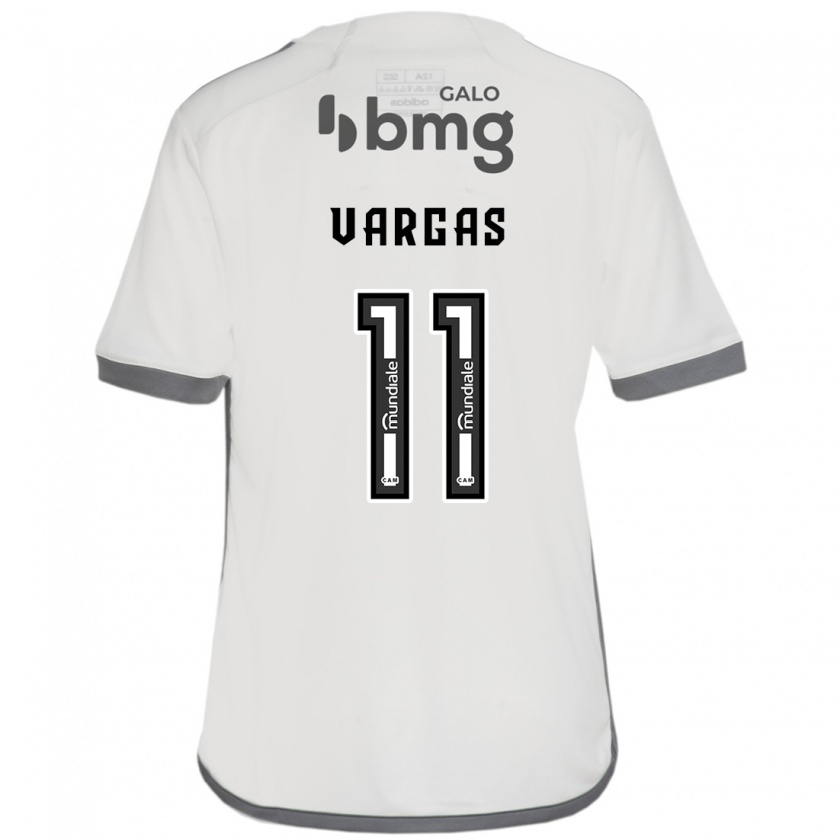 Kandiny Kinderen Eduardo Vargas #11 Gebroken Wit Uitshirt Uittenue 2024/25 T-Shirt België