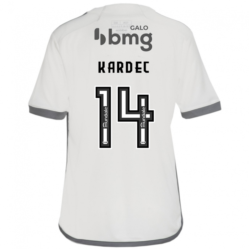 Kandiny Bambino Maglia Alan Kardec #14 Bianco Kit Gara Away 2024/25 Maglietta