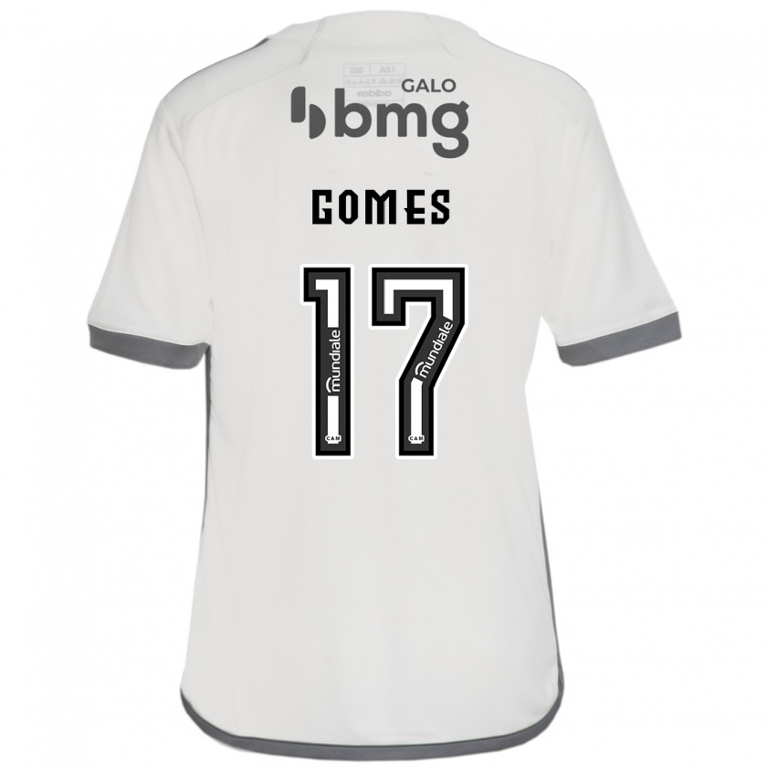 Kandiny Kinderen Igor Gomes #17 Gebroken Wit Uitshirt Uittenue 2024/25 T-Shirt