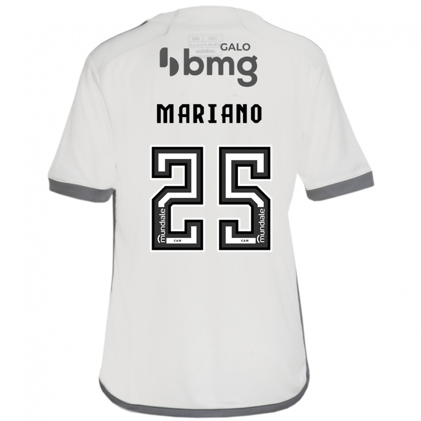 Kandiny Bambino Maglia Mariano #25 Bianco Kit Gara Away 2024/25 Maglietta