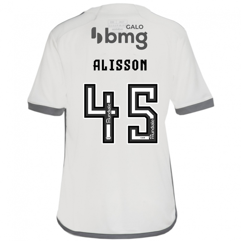 Kandiny Kinderen Alisson #45 Gebroken Wit Uitshirt Uittenue 2024/25 T-Shirt België