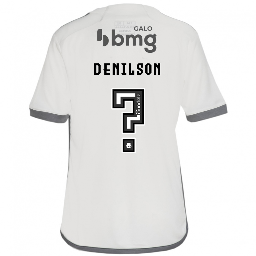 Kandiny Kinderen Denilson #0 Gebroken Wit Uitshirt Uittenue 2024/25 T-Shirt België